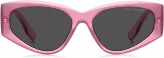 Marc Jacobs 803S Logo Zonnebril - Dames - Zonnebrillen - Roze - ONE Size - Accessoires