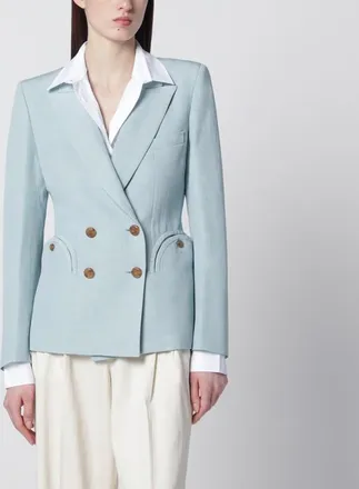 Blaz&eacute; Milano Light blue double-breasted jacket