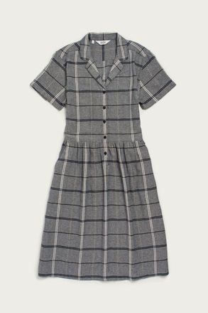 Bridge & Burn Ruby Shirt Dress in Overcast Grid at Nordstrom, Size Xx-Large