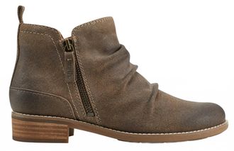 Earth Womens Nadya Round Toe Casual Booties In Dark Brown