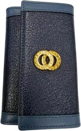 Bulgari Pre-owned Keycase - Heren - Vintage Accessoires - Blauw - ONE Size - Vintage