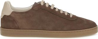 Brunello Cucinelli Zapatillas de ante - Shoes - Hombre - Marr&oacute;n - 42 1/2 EU