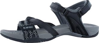 Hi-Tec Sandale HI-TEC Hi-Tec Sandalen Savanna II, Damen, Gr. 36, Normalschaft, schwarz, anthrazit, Polyester + Polyurethanband + Multi-Elastan, Schuhe Sandal