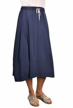 Gran Sasso Balloon Midi Skirt In Navy