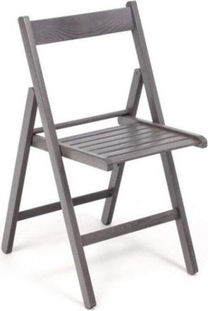 OEM Juego De 4 Sillas Plegables Plegables Que Ahorran Espacio En Madera De Haya Gris
