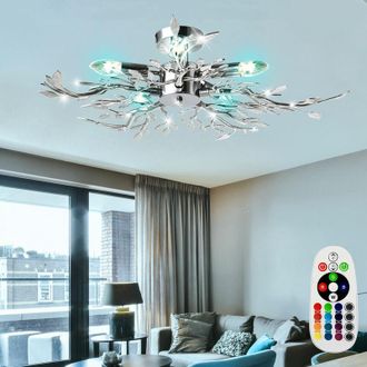 ETC Shop Il telecomando dimmer della lampada da soffitto lascia la luce in un set che include lampadine a led rgb