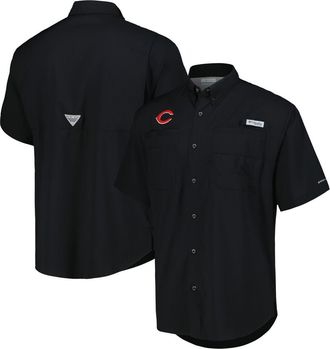 Columbia Mens Columbia Black Cincinnati Reds Tamiami Omni-Shade Button-Down Shirt at Nordstrom, Size Medium
