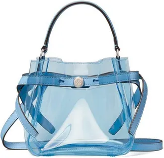 Tory Burch Clear Mini Bucket Bag (Nordstrom Exclusive) in Pool Blue at Nordstrom