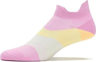 Feetures Elite Ultra Light Tab Quarter Length Socks Shoes Pink Citrus : MD (US Mens Shoe 6-8.5 - Womens Shoe 7-9.5), Nylon/Spandex