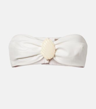 Adriana Degreas Top a fascia in misto cotone