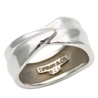 Tiffany & Co. Silver Silver 925 Band Ring (Pre-Owned)