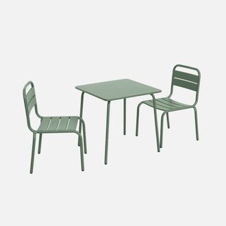 Sweeek Set Infantil De Mesa Y Silla De Metal Con 2 Sillas