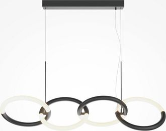 Maytoni Node Moderna L&aacute;mpara De Techo Colgante Con Barra De 4 Luces, Led Integrado Negro 3000k - Maytoni