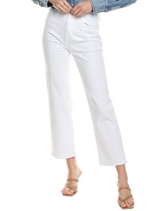 Hudson Rosalie White High-Rise Wide Leg Jean