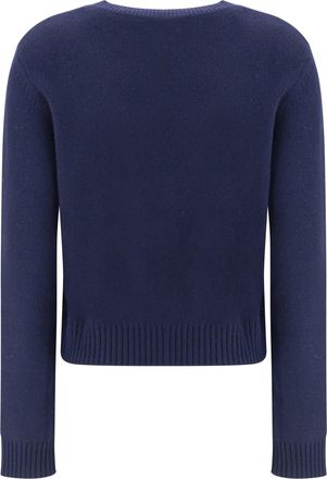 Lisa Yang Womens Mable Sweater Navy Kashmir-Capra Hircus Kashmir/capra