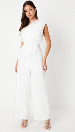 Coast 3d Statement Ruffle Bodice Jumpsuit