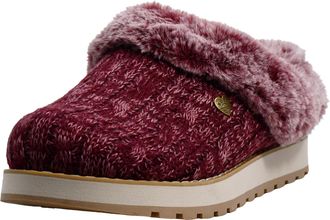 Skechers Womens Keepsakes-Ice Angel Slipper, Burgundy, 10