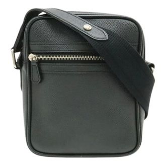 Louis Vuitton Pre-owned Cross Body Bags, female, Black, Size: ONE SIZE Pre-owned Taiga Dimitri Shoulder Bag