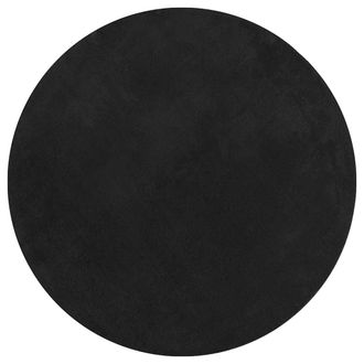 vidaXL Alfombra De Pelo Corto Suave Lavable Huarte Negro &Oslash; 200 Cm Vidaxl