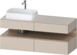 Duravit Qatego Consola Mueble Bajo Lavabo, 2 Extensiones, 2 - Duravit