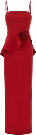 Rotate Lange Jurk - Dames - Feestkleedjes - Rood - M - Kleedjes