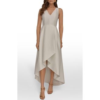 DKNY High Low Gown in Cream at Nordstrom, Size 10