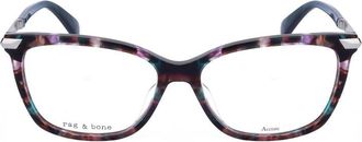 Rag & Bone Ladies Multi-Color Rectangular Eyeglass Frames RNB3050
