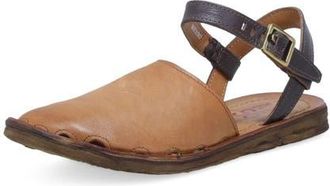 A.S.98 Rodrick Ankle Strap Flat in Camel at Nordstrom, Size 10.5-11Us