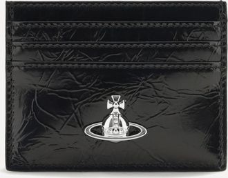 Vivienne Westwood Portacarte in pelle con logo Orb Woman UNI