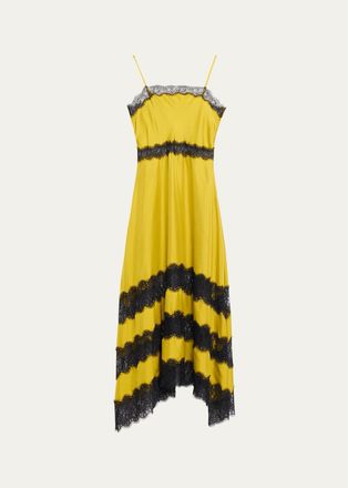 Ulla Johnson Coco Lace-Trimmed Silk Dress