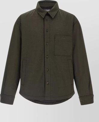 Jacquemus la chemise boulanger long sleeve overshirt