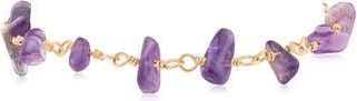 Jardin Raw Cut Amethyst Bracelet in Purple/Gold at Nordstrom Rack