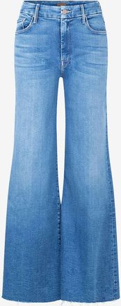 Mother Jeans mit ausgestelltem Bein aus Baumwolle The Roller Fray