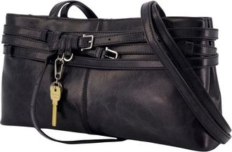 Osoi Womens Brocle Shoulder Bag - Osoi Leather Black Cowhide Shoulder-Hobo-Bags