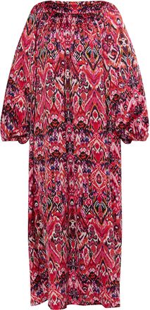 Usha Maxi jurk Dames Roze Veelkleurig
