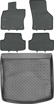 OEM Juego De Alfombrillas De Goma Para Coche Y Maletero Para Seat Leon Iii St Kombi (2012-2020)