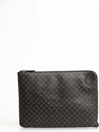 Trussardi Stijlvolle Pochette met Ritssluiting - Heren - Clutches - Zwart - ONE Size - Tassen