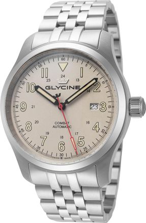 Glycine Combat Field Automatic Beige Dial Mens Watch GL0578
