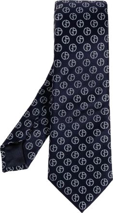 Giorgio Armani Accessoires, Heren, Blauw, ONE Size, Zijden Stropdas