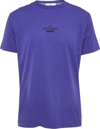 Stone Island T-shirt in cotone - Blu