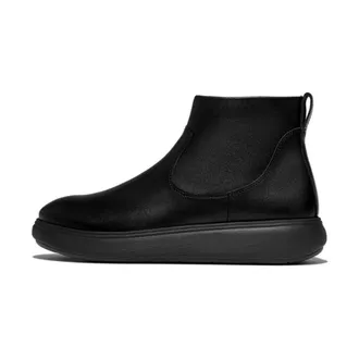 FitFlop Schoenen, Dames, Zwart, 38 EU, Leer, IQ-Comff Leren Enkelboots met Rits