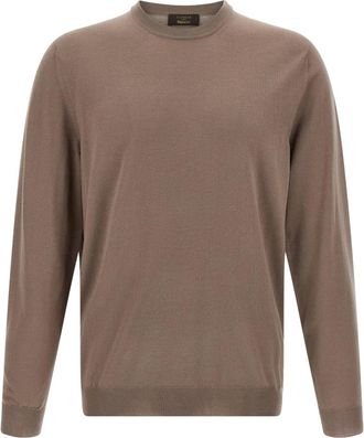 Zanone Heren, Truien, Beige, Maat: L Wol