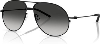 Moncler Zwart/Grijs Getinte Zonnebril - unisex - Zonnebrillen - Zwart - 58 MM - Accessoires