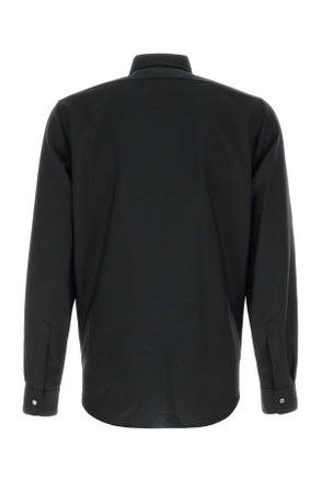 Jil Sander Mens Black Wool Blend Shirt 001 Exterior: Virgin Mohair Camicie