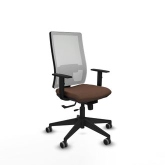 Piqueras y Crespo Silla De Oficina Piqueras Y Crespo 1d066g0 Blanco Marr&oacute;n Oscuro