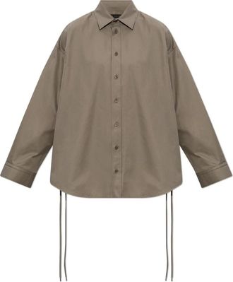 Balenciaga Shirts, female, Green, Size: XS Oversized Shirt