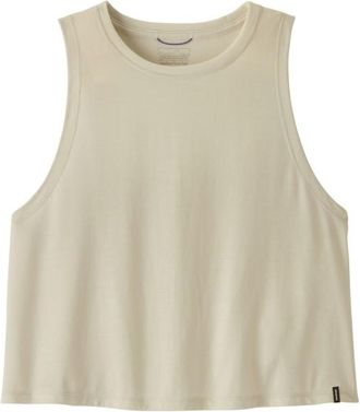 Patagonia Cap Cool Trail Cropped Tank Funktionsshirt f&uuml;r Damen | beige