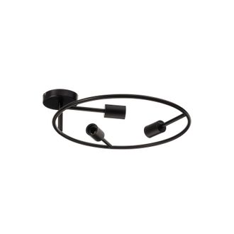 Lucande L&aacute;mpara De Techo linnard En Negro Metal - Lucande