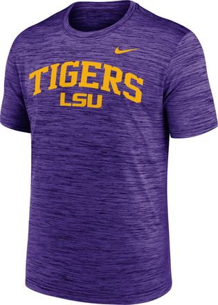 Nike LSU Primetime Arch Logo Velocity Nike Mens Dri-FIT College T-Shirt in Purple | NKPQ51LLSN-DNF