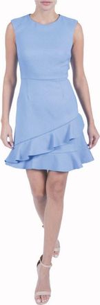 Julia Jordan Double Flounce Sleeveless Dress in Blue Bell at Nordstrom Rack, Size 10